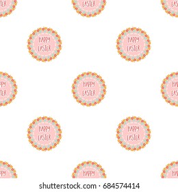 Sticker happy Easter. Easter single icon in cartoon style vector symbol stock illustration.