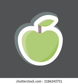 Sticker Healthy Food. suitable for Kids symbol. simple design editable. design template vector. simple illustration