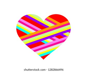 Sticker heart empty