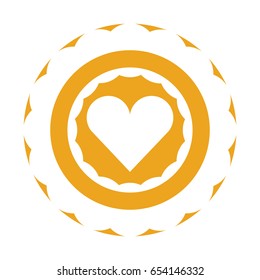 sticker with heart icon