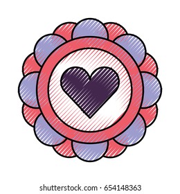 sticker with heart icon