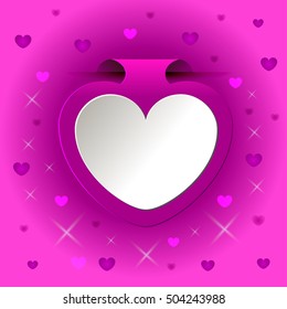 Sticker heart vector