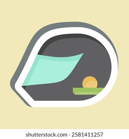 Sticker Helmeticon. related to Hobbies symbol. design editable