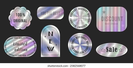 sticker hologram emblem holographic label