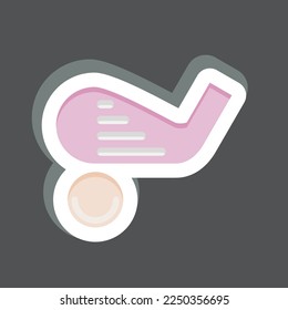 Sticker Hosel. related to Sports Equipment symbol. simple design editable. simple illustration