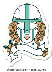 sticker of a human fighter 