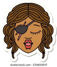 sticker of a human rogue character