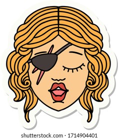 sticker of a human rogue character
