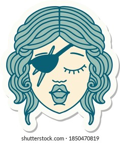 pegatina de un personaje canalla humano