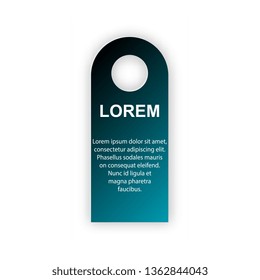 Sticker icon. Abstract paper infografics. Vector in lable style