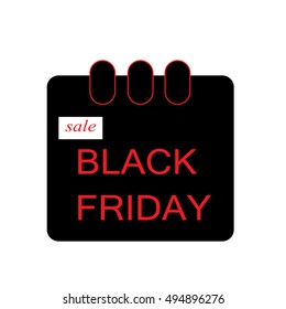  Sticker icon with black friday