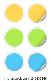 Aufkleber-Icon-Design-Runde 