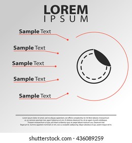 sticker icon. sticker infographics template
