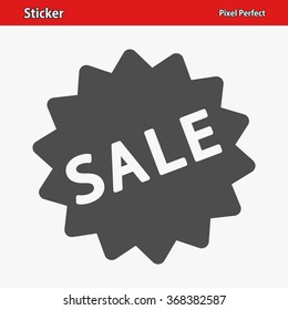 Sticker Icon. Professional, pixel perfect icons optimized for both large and small resolutions. EPS 8 format.