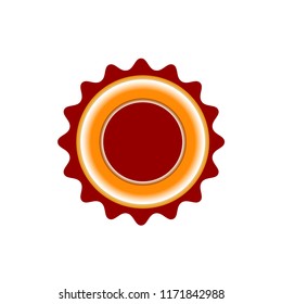sticker icon, sertificate stamp vector