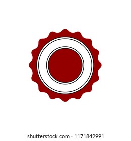 sticker icon, sertificate stamp vector