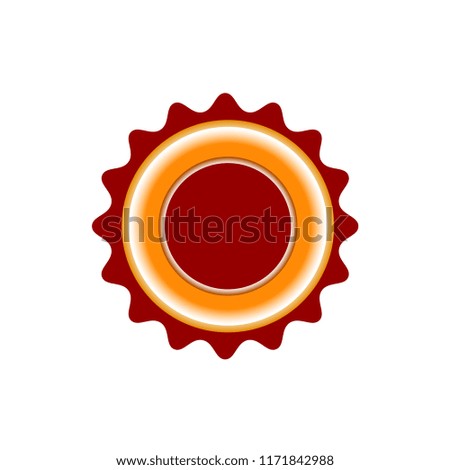 sticker icon, sertificate stamp vector
