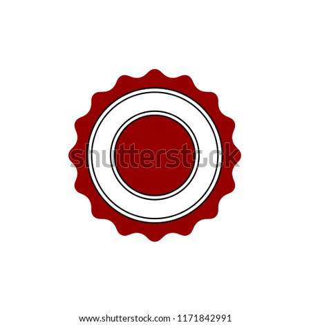 sticker icon, sertificate stamp vector