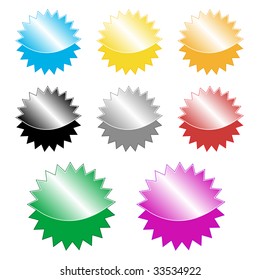 Sticker icon set