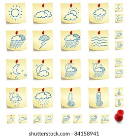 Sticker Icon Set Isolated on White Background. Vector EPS8.