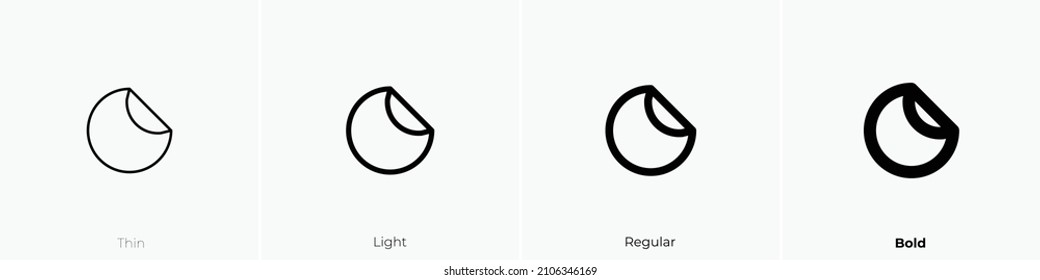 sticker icon. Thin, Light Regular And Bold style design isolated on white background