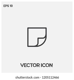 Sticker icon vector illustration.Flat paper vector icon.Ui/Ux.Premium quality.