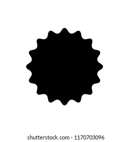 sticker icon vector, sunburst sertificate stamp vector