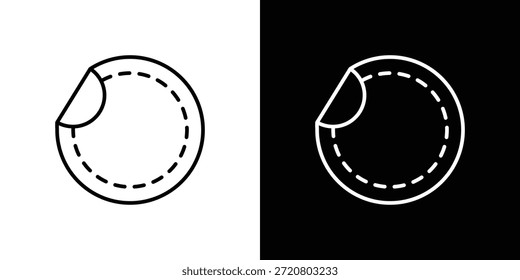 Ícones de adesivo design gráfico símbolos vetoriais. ícone Eps10.