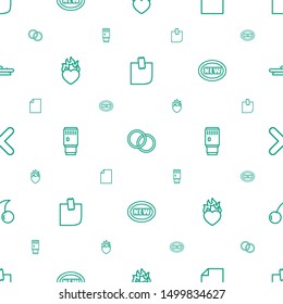sticker icons pattern seamless white background. Included editable outline glued note, camera lensecamera lense, paper, heart in fire icons. sticker icons for web and mobile.
