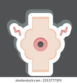 Sticker Joint. related to Body Ache symbol. simple design editable. simple illustration