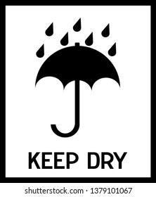 Sticker Keep Dry Fragile Do Not Stock Vector (Royalty Free) 1379101067