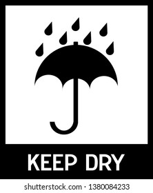 Sticker Keep Dry Fragile Do Not Stock Vector (Royalty Free) 1380084233 ...