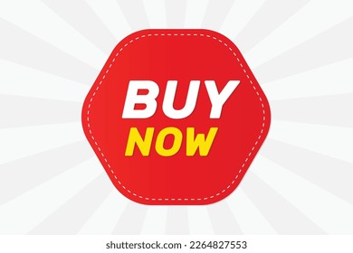 Sticker label buy now  vector illustration