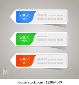 Sticker Label color set