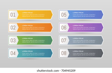 Sticker label colorful set
