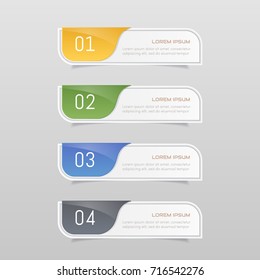 Sticker label colorful set