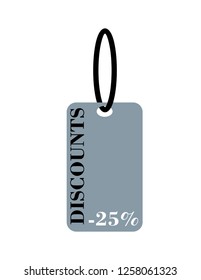 Sticker label discount -25%