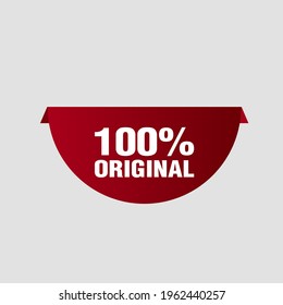 sticker label with text original, vector illustration