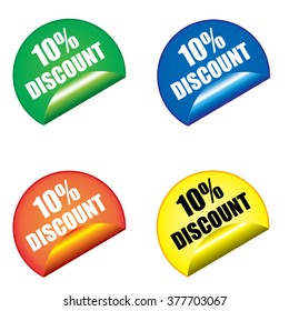 Sticker labels offer special discounts.