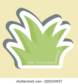 Sticker Lawn. suitable for City Park symbol. simple design editable. design template vector. simple illustration