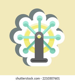 Sticker Leadership. suitable for Startup symbol. simple design editable. design template vector. simple illustration