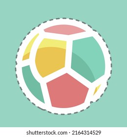 Cortar la línea de pegatinas. adecuado para el símbolo Baby. diseño simple editable. vector de plantilla de diseño. ilustración de símbolo simple