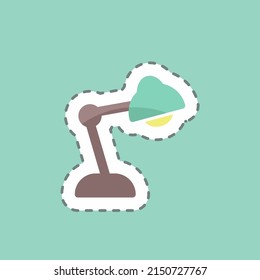 Sticker line cut Case Study. suitable for IT Services symbol. simple design editable. design template vector. simple symbol illustration