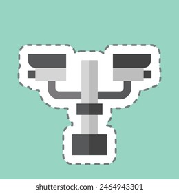 Cámara de circuito cerrado. relacionado con el símbolo de la ciudad. ilustración de diseño simple