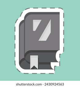 Conocimiento. relacionado con el símbolo de la oficina de correos. diseño simple editable. ilustración simple