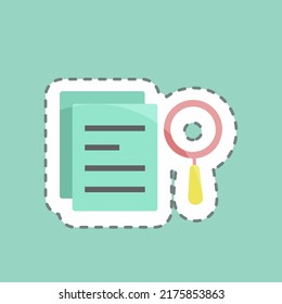 Sticker line cut Search Results. suitable for Programming symbol. simple design editable. design template vector. simple symbol illustration