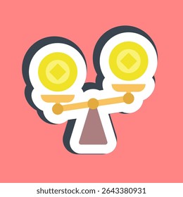 Sticker liquidity. Crypto currency elements.