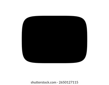 Emblema da etiqueta do logotipo do adesivo. Forma do rótulo para design de crachá, oferta de venda, marca de produto original, elemento de marca. Silhueta de Retângulo Preto. Ilustração de vetor.