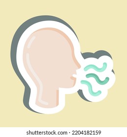 Pérdida De Olor. adecuado para el símbolo de la gripe. diseño simple editable. vector de plantilla de diseño. ilustración simple