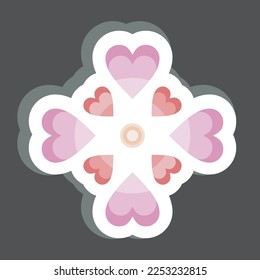 Sticker Love. related to Volunteering symbol. Help and support. friendship